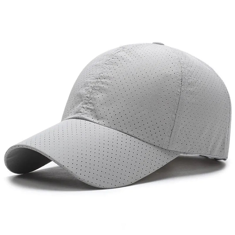 Mesh Trucker Baseball Cap – Breathable Sun Hat, Unisex Mesh Trucker Cap SPOT LIGHT GRAY