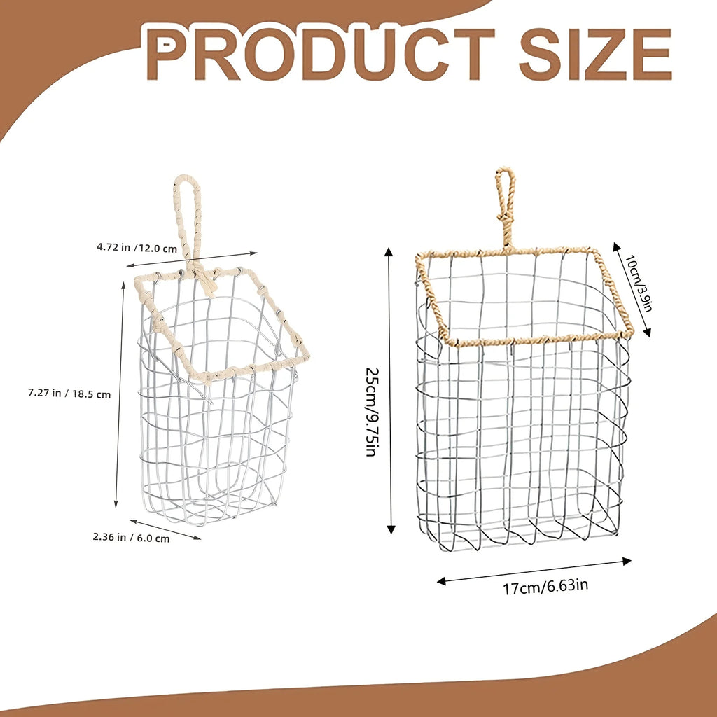 Japanese Wire Wall-Mounted Storage Basket & Hanging Shelf Wall Storage Basket SPOT