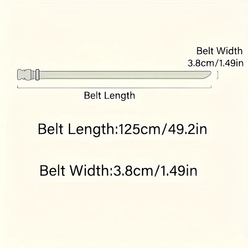 2-Pack Nylon Canvas Sports Belt – Unisex Plastic Buckle Waistband Nylon Canvas Belt SPOT