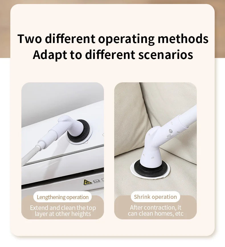 Wireless Electric Cleaning Brush – Telescopic Long Handle Bathroom Electric Cleaning Brush SPOT