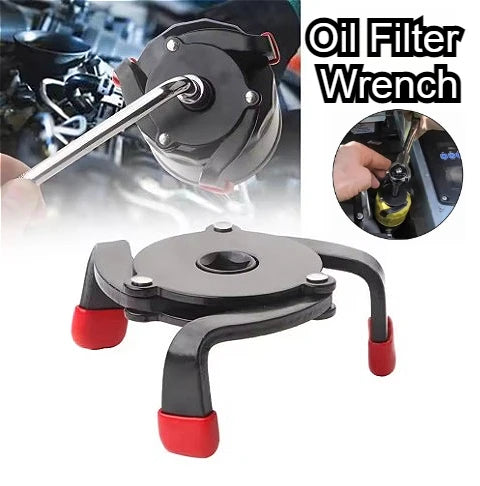 Universal 3-Jaw Oil Filter Wrench for Car, SUV & Truck Oil Filter Wrench SPOT