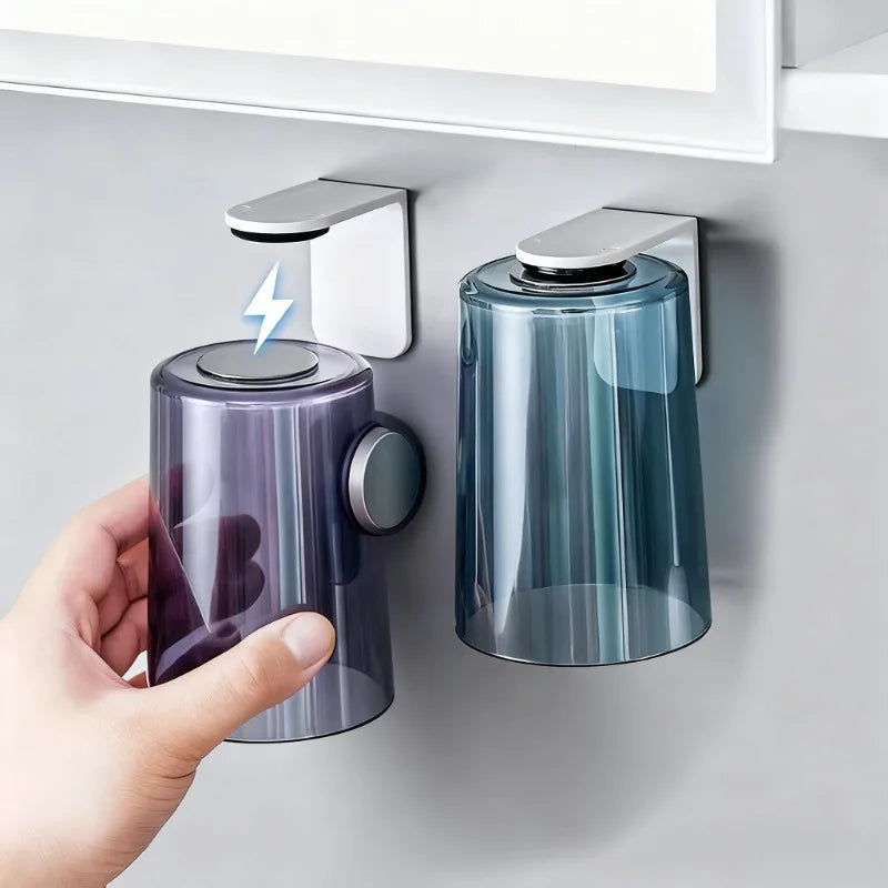Magnetic Flip Wall-Mount Toothbrush Cup & Holder Toothbrush Holder SPOT