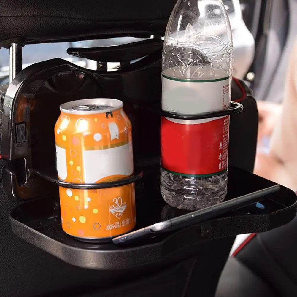 Folding Car Backseat Tray Table with Cup Holder & Hooks Car Backseat Tray SPOT