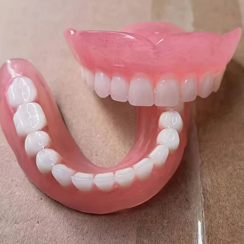 Silicone Cosmetic Dentures – Full Upper & Lower Smile Enhancer Cosmetic Dentures SPOT