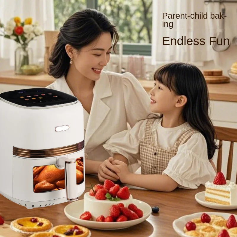 5L Touch Screen Air Fryer with Visual Window – 1400W Air Fryer SPOT