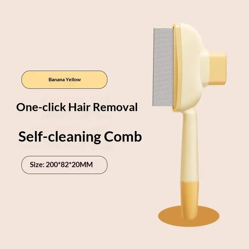 Self-Cleaning Pet Dematting Comb – Dog & Cat Grooming Brush Pet Grooming Comb SPOT A17