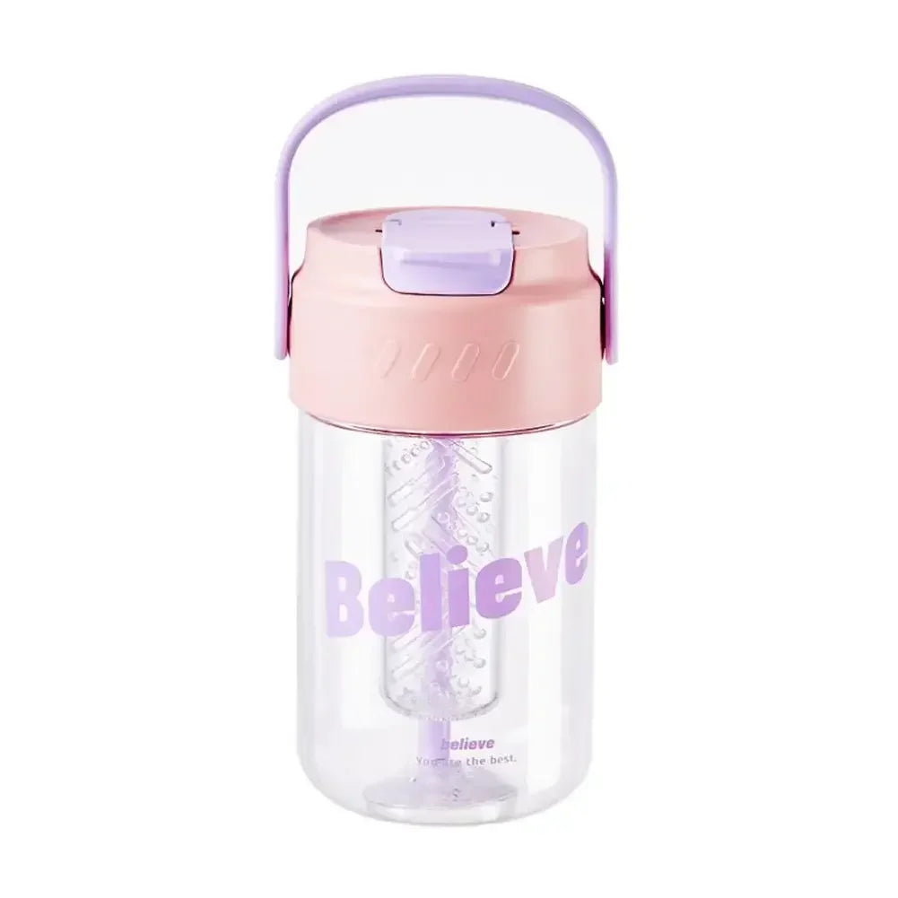 Portable Sports Water Bottle 600ml/800ml – Straw Lid, Eco-Safe Sports Water Bottle SPOT