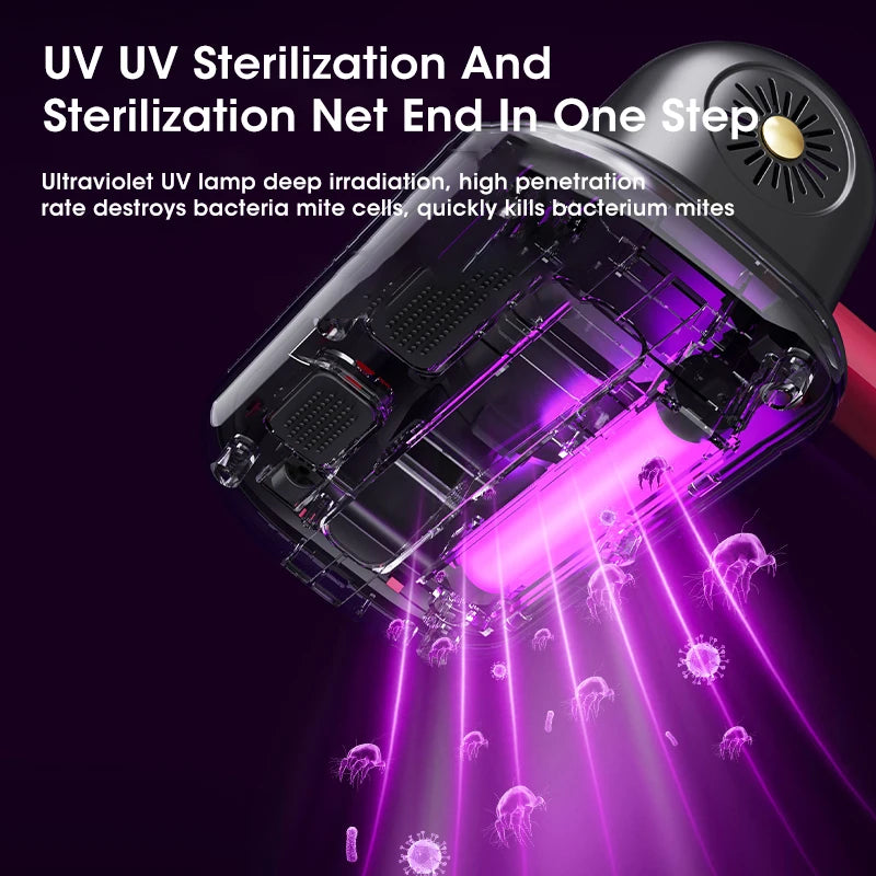 UV Sterilization Handheld Mite Vacuum 10000Pa – USB Rechargeable Handheld Vacuum Cleaner SPOT