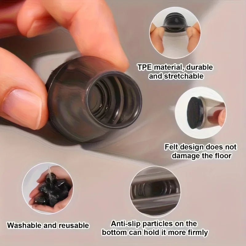 12-Pack Anti-Slip Chair & Table Leg Floor Protector Caps Furniture Leg Caps SPOT