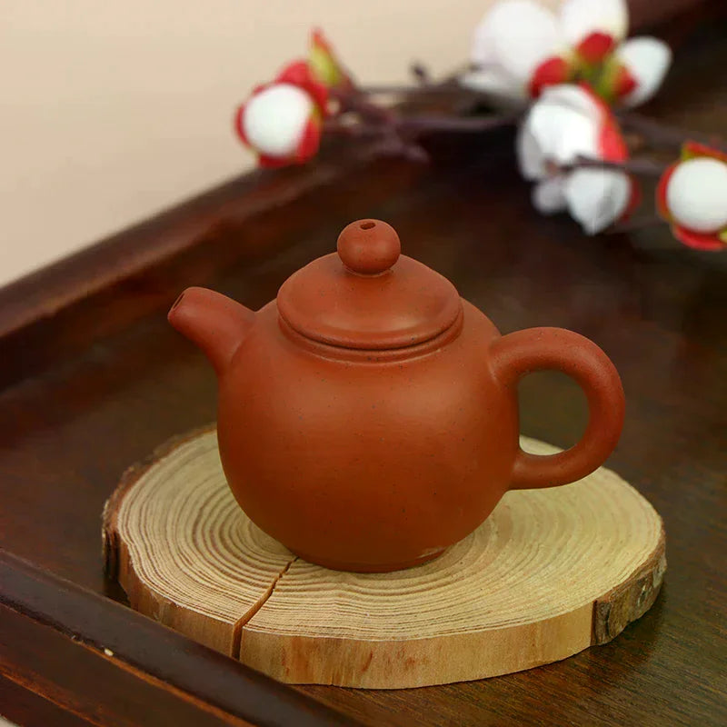 Mini Purple Clay Teapot 25ml – Handmade Pocket Travel Tea Set Mini Clay Teapot SPOT