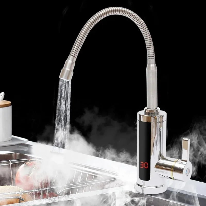3KW Instant Electric Hot Water Faucet – 360° LCD Tap Heater Electric Water Heater Faucet SPOT