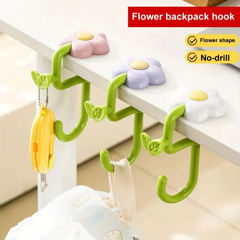 Flower Bag Hook – No-Drill Desk Clamp & Table Edge Hanger Desk Bag Hook SPOT
