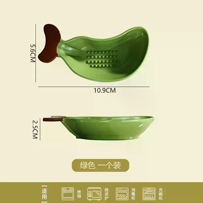 Fish-Shaped Dipping Sauce Dish with Grinder – BPA-Free Dipping Sauce Dish SPOT