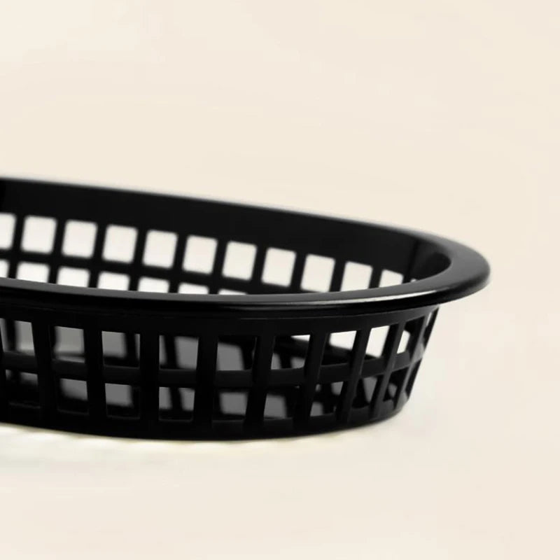 Plastic Fast Food Serving Basket – Fries, Burgers & Deli Tray Food Serving Basket SPOT
