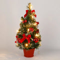 40CM Pre-Lit LED Mini Christmas Tree – Desktop Decoration Mini Christmas Tree SPOT 40CM Red