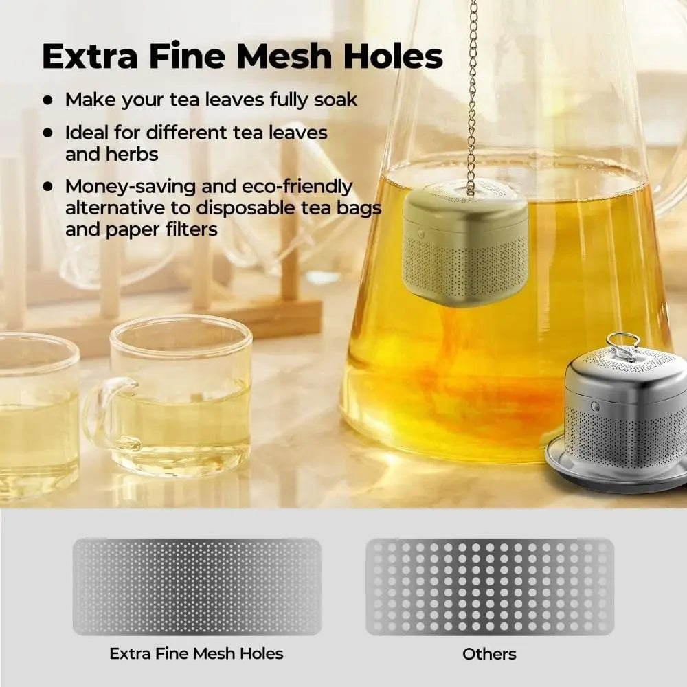 Extra Fine Mesh Tea Strainer with Extended Chain Hook Tea Strainer SPOT