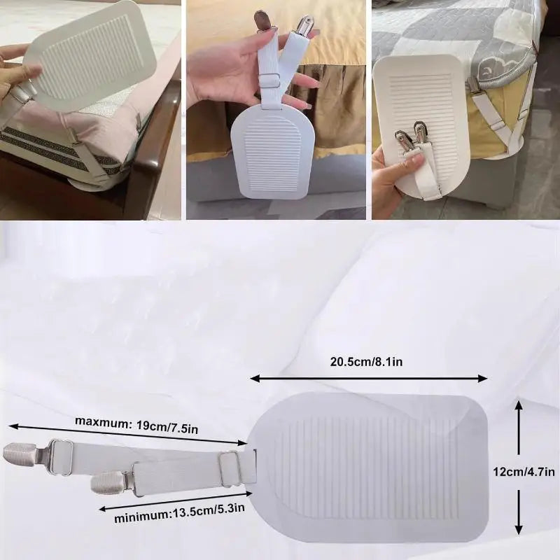 Adjustable Elastic Bed Sheet Clips – Non-Slip Bedding Fasteners Bedding Fasteners SPOT