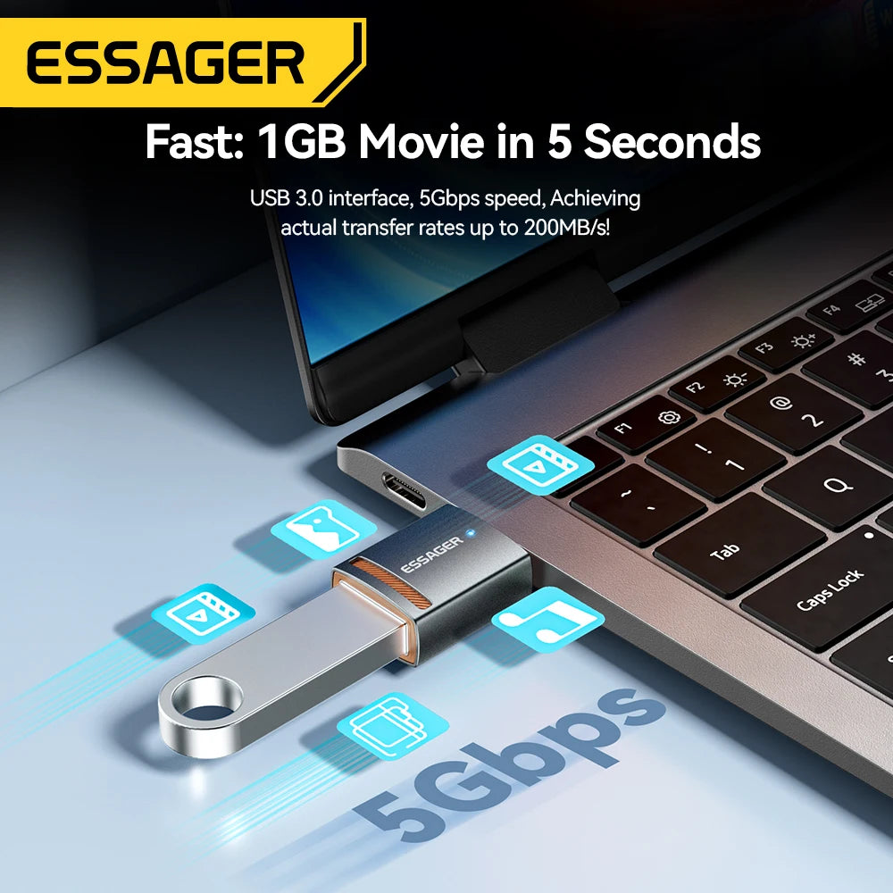Essager USB 3.0 OTG Adapter – Type-C, Micro & Lightning USB OTG Adapter SPOT
