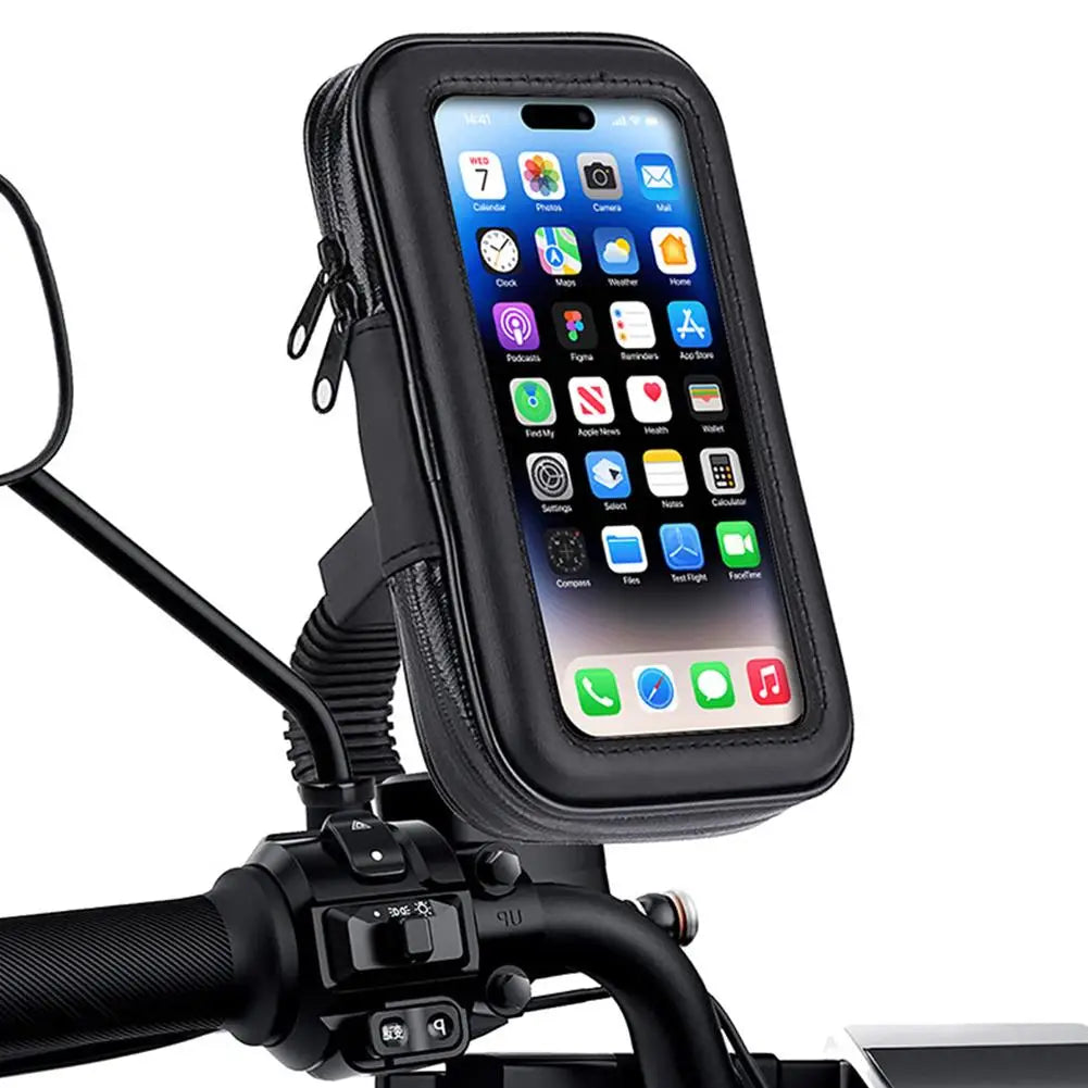 Waterproof Motorcycle Phone Bag & Rearview Mirror Mount Motorcycle Phone Mount SPOT