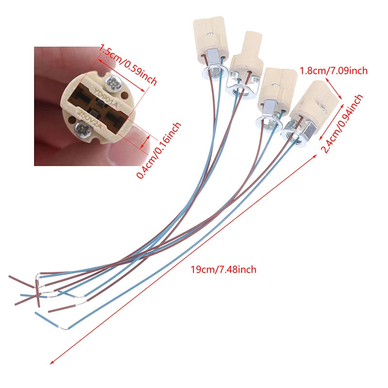 G9 Ceramic Bulb Socket Holder – LED & Halogen (10/20 Pack) Lamp Socket Holder SPOT