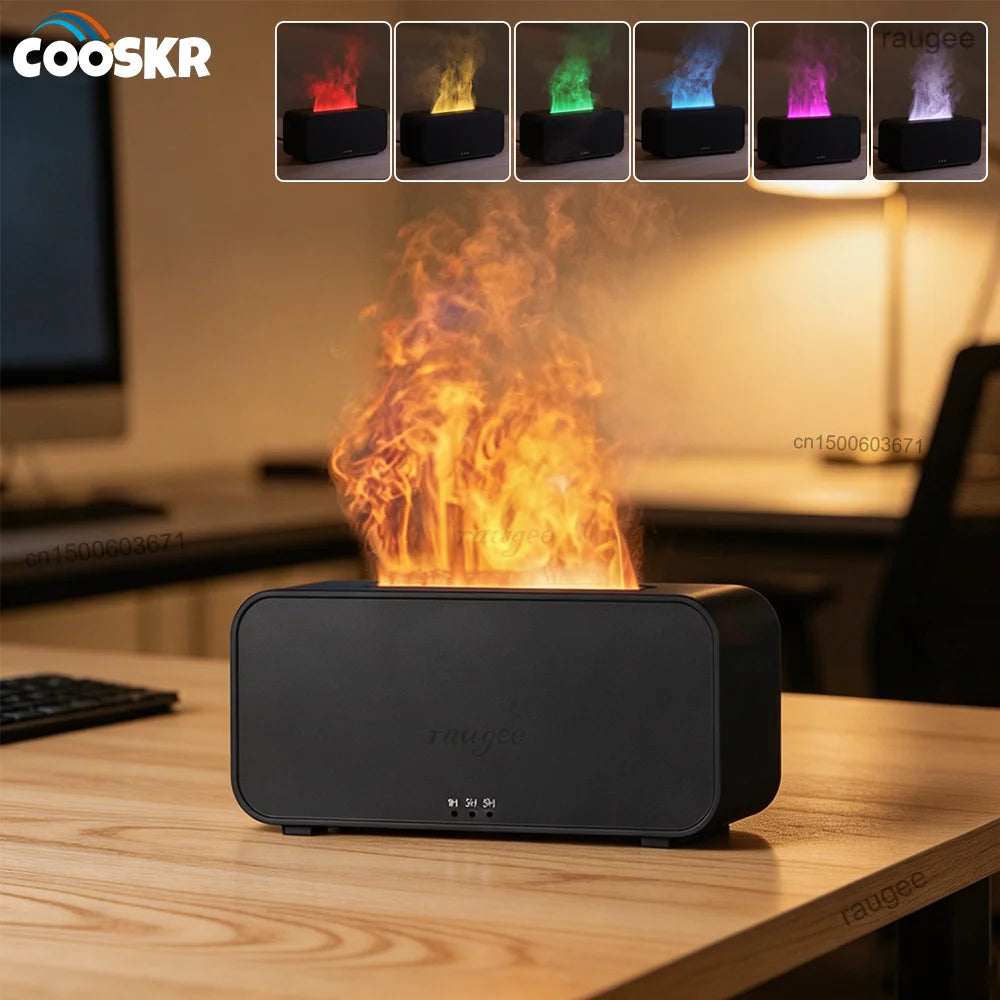 Flame Aroma Humidifier & Essential Oil Diffuser with LED Aroma Oil Diffuser SPOT