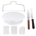 Cake Decorating Kit – Turntable, Icing Smoother & Leveler Cake Decorating Kit SPOT 7pcs