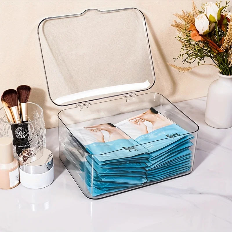 Acrylic Clear Clamshell Desk Organizer for Home, Office & School Desk Organizer Box SPOT