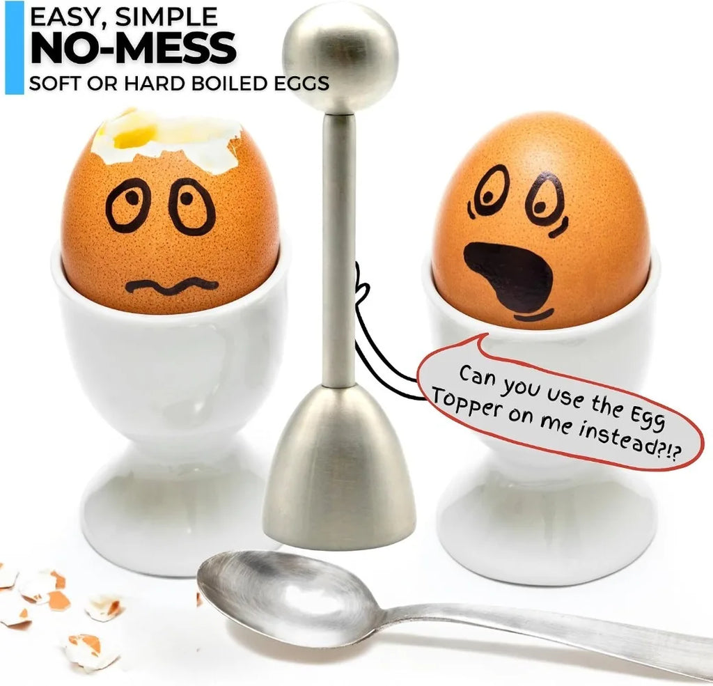 Stainless Steel Egg Topper Opener & Shell Cracker Tool Egg Topper Tool SPOT