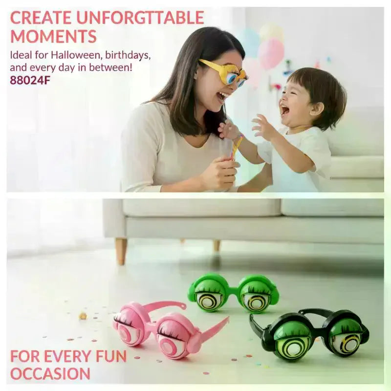 Blinky Eyeball Glasses – Funny Moving Eyes Party Prop Novelty Party Glasses SPOT