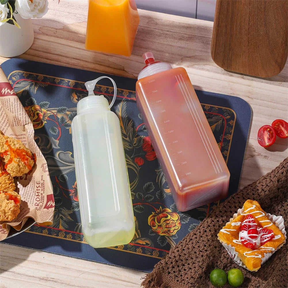 800ml & 1000ml Squeeze Sauce Bottle – Condiment Dispenser Condiment Squeeze Bottle SPOT