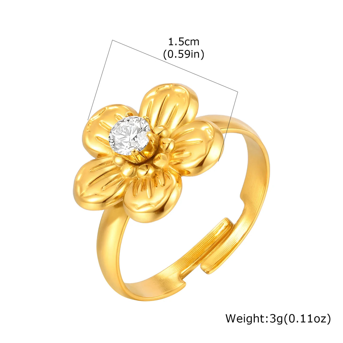Zirconia Butterfly Bow Stud Earrings – Gold Hypoallergenic Stud Earrings SPOT RC-896G