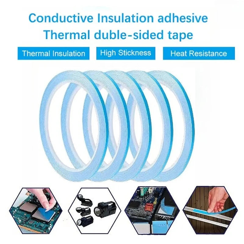 Thermal Conductive Double-Sided Tape – PCB LED Heatsink 10m Thermal Adhesive Tape SPOT