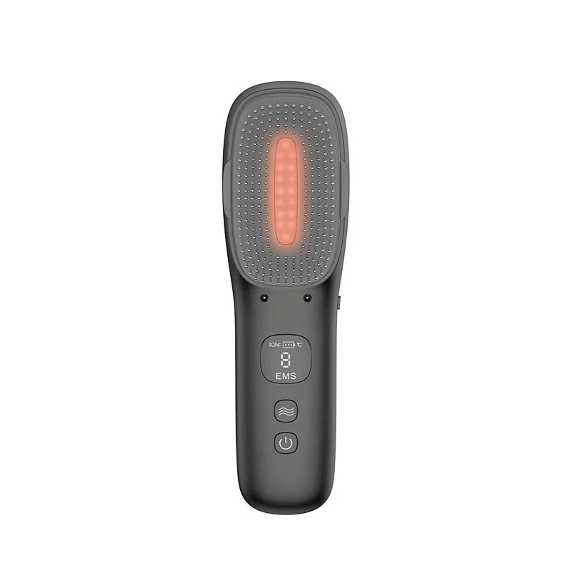 Electric Laser Hair Growth Brush – Infrared Scalp Stimulator Laser Hair Growth Brush SPOT Black USB Type-C