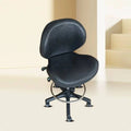 Upholstered Swivel Desk Chair – Cushioned, Height-Adjustable Swivel Office Chair SPOT Blk High
