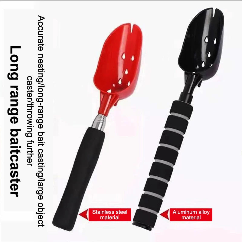 Retractable Bait Casting Scoop – Long Handle Fishing Spoon Fishing Bait Scoop SPOT