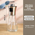 Glass Olive Oil Sprayer Bottle – Stainless Steel Mister Oil Sprayer Bottle SPOT F
