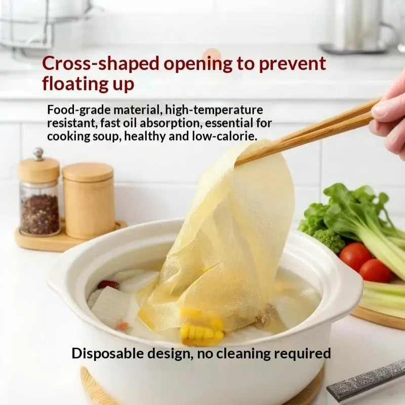 Food Grade Oil Absorbing Sheets – Disposable Grease Filter Kitchen Oil Filter SPOT