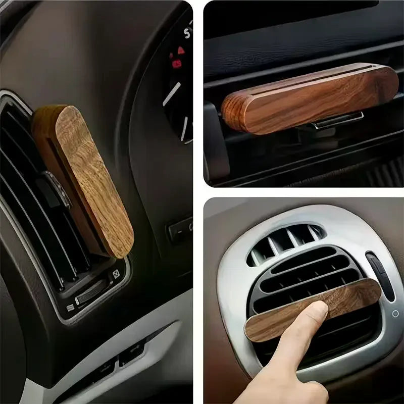 Refillable Wooden Car Air Vent Diffuser Clip | Aromatherapy Car Vent Diffuser SPOT