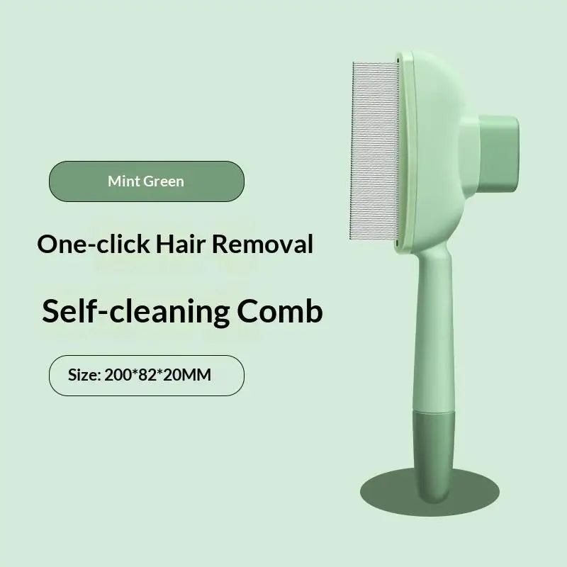 Self-Cleaning Pet Dematting Comb – Dog & Cat Grooming Brush Pet Grooming Comb SPOT A18