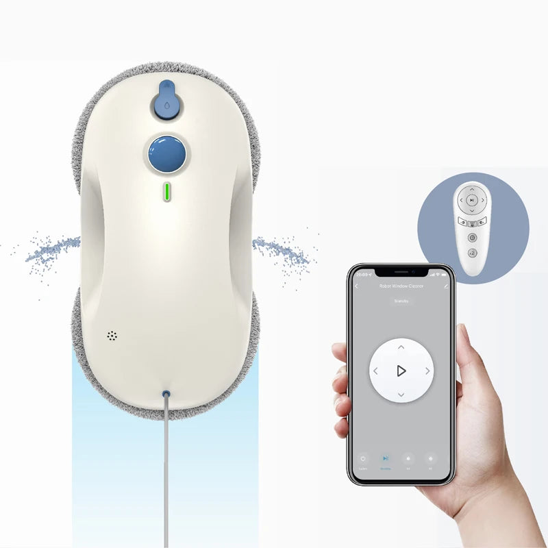 Automatic Window Cleaning Robot – App-Controlled, Ultrasonic Spray Window Cleaning Robot SPOT