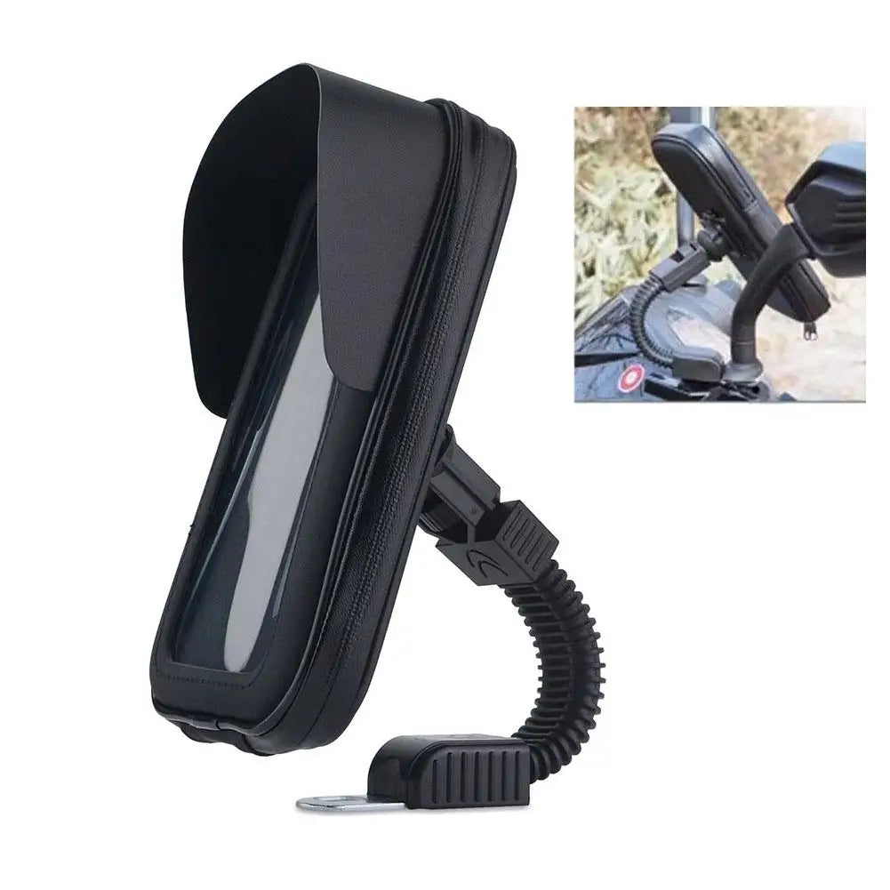 Motorcycle Waterproof Phone Holder Bag with Sun Visor Mount Motorcycle Phone Mount SPOT