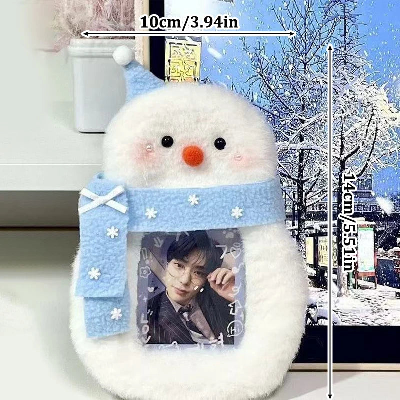 Cute Snowman Plush Card Holder – ID, Credit & Photocard Plush Card Holder SPOT