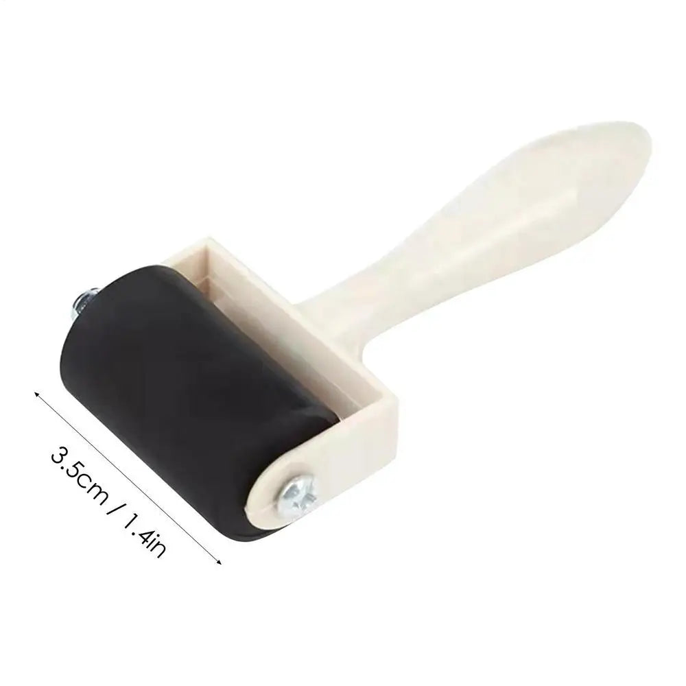 Rubber Roller Printmaking Brayer – Wooden Handle Ink Tool Printmaking Brayer Roller SPOT S