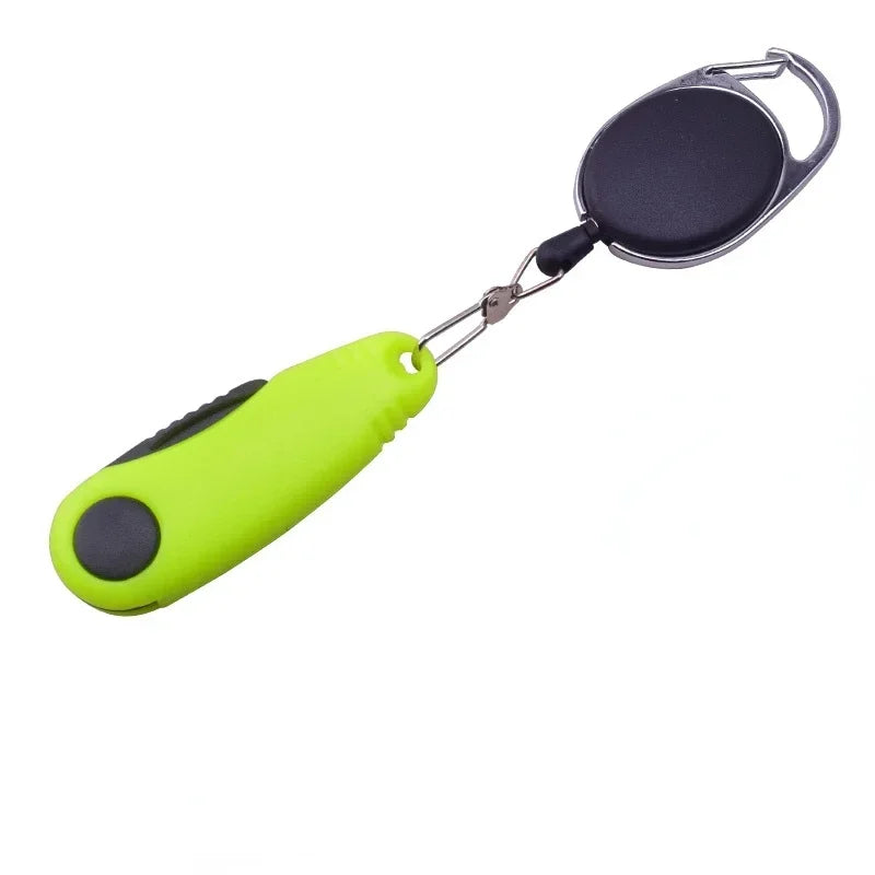 Shrimp-Shaped Folding Fishing Scissors – Stainless Steel Line Cutter Fishing Line Scissors SPOT yellow set