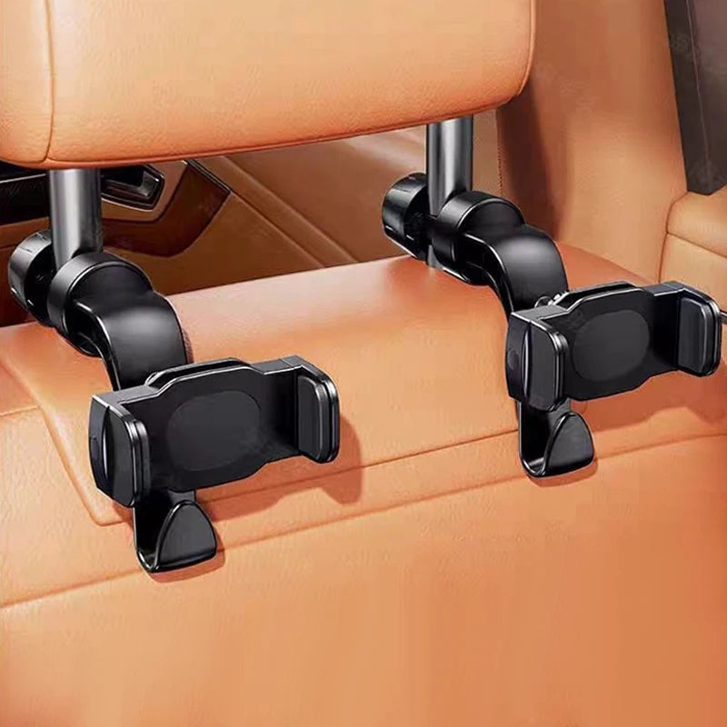 Car Headrest Phone & Tablet Mount with Hook – 360° Rotation Car Headrest Mount SPOT