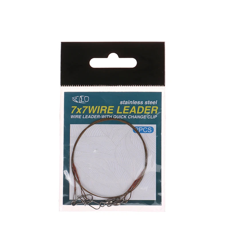 Steel & Titanium Fishing Wire Leader – Anti-Bite, Anti-Tangle Fishing Wire Leader SPOT 30cm 9kg