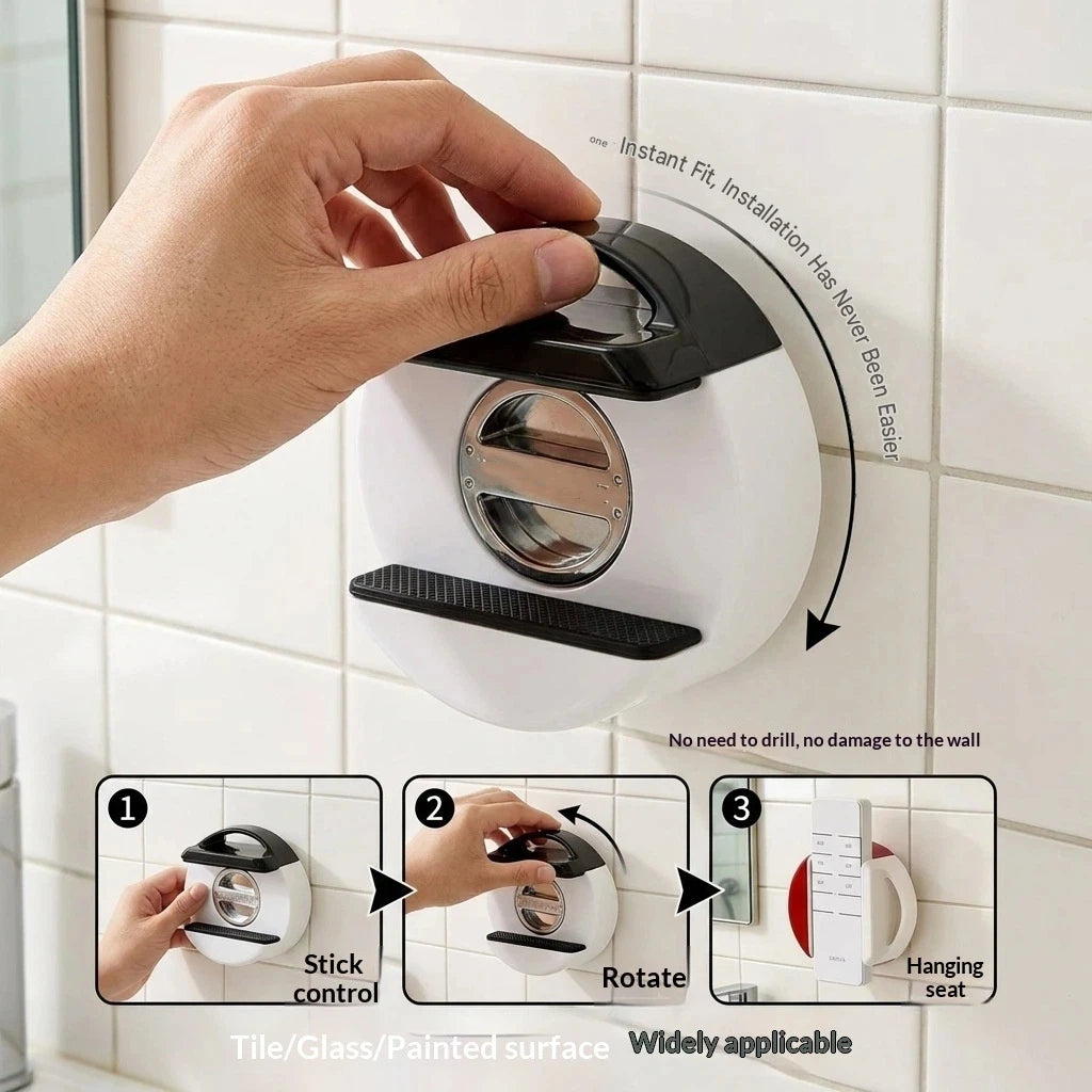 Suction Cup Wall Mount Holder – Power Strip & Remote Organizer Wall Mount Organizer SPOT