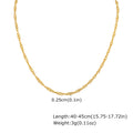 18K Gold Plated Stainless Steel Chain Necklace – Minimalist Women Chain Necklace SPOT NC-2054G