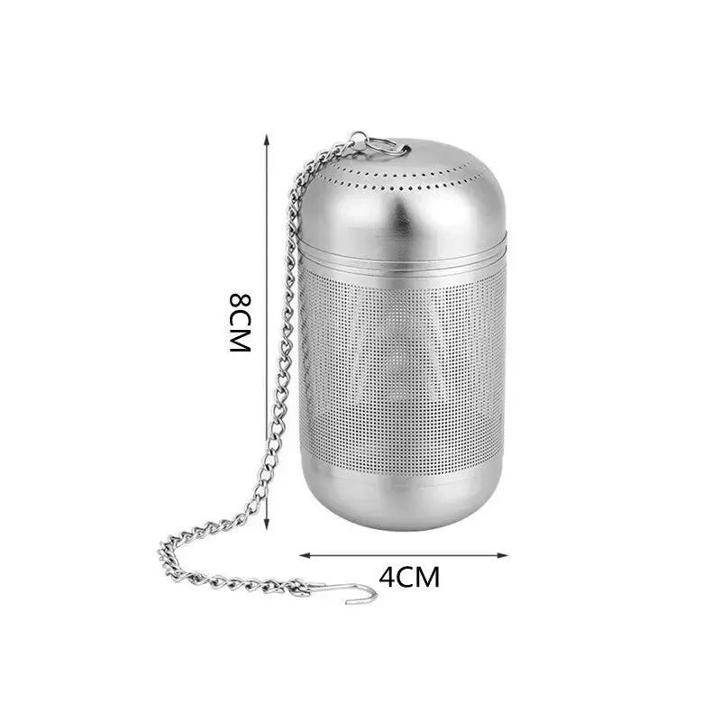 Stainless Steel Tea Infuser Ball – Fine Mesh Loose Leaf Tea Infuser Strainer SPOT 1pc S with chain