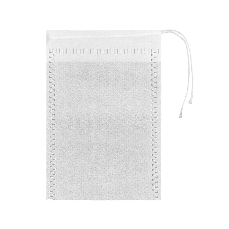 100-Pack Drawstring Tea Filter Bags – Disposable Non-Woven Tea Filter Bags SPOT